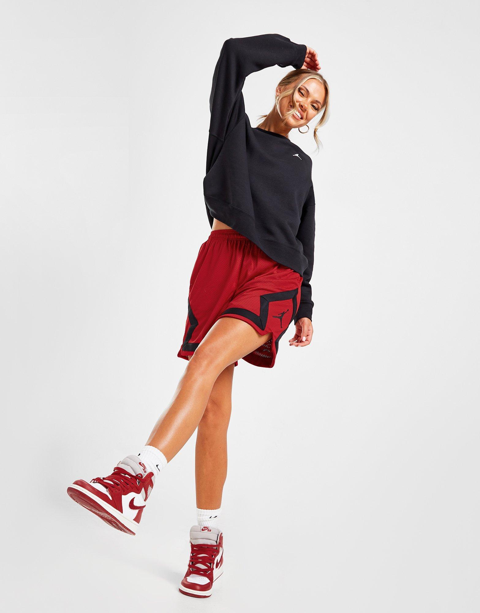 Dámske krátke nohavice ŠORTKY  W JORDAN HERITAGE DIAMOND S COR  DO5032-687 Bordová