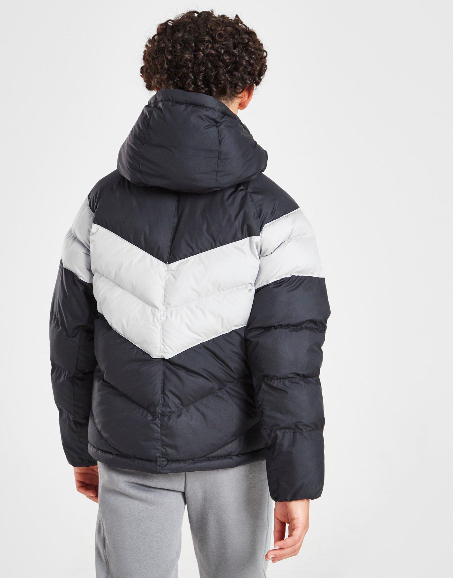 NIKE KURTKA C-BLOCK BUB BLK/GRY BOY DX1264-010 Czarny