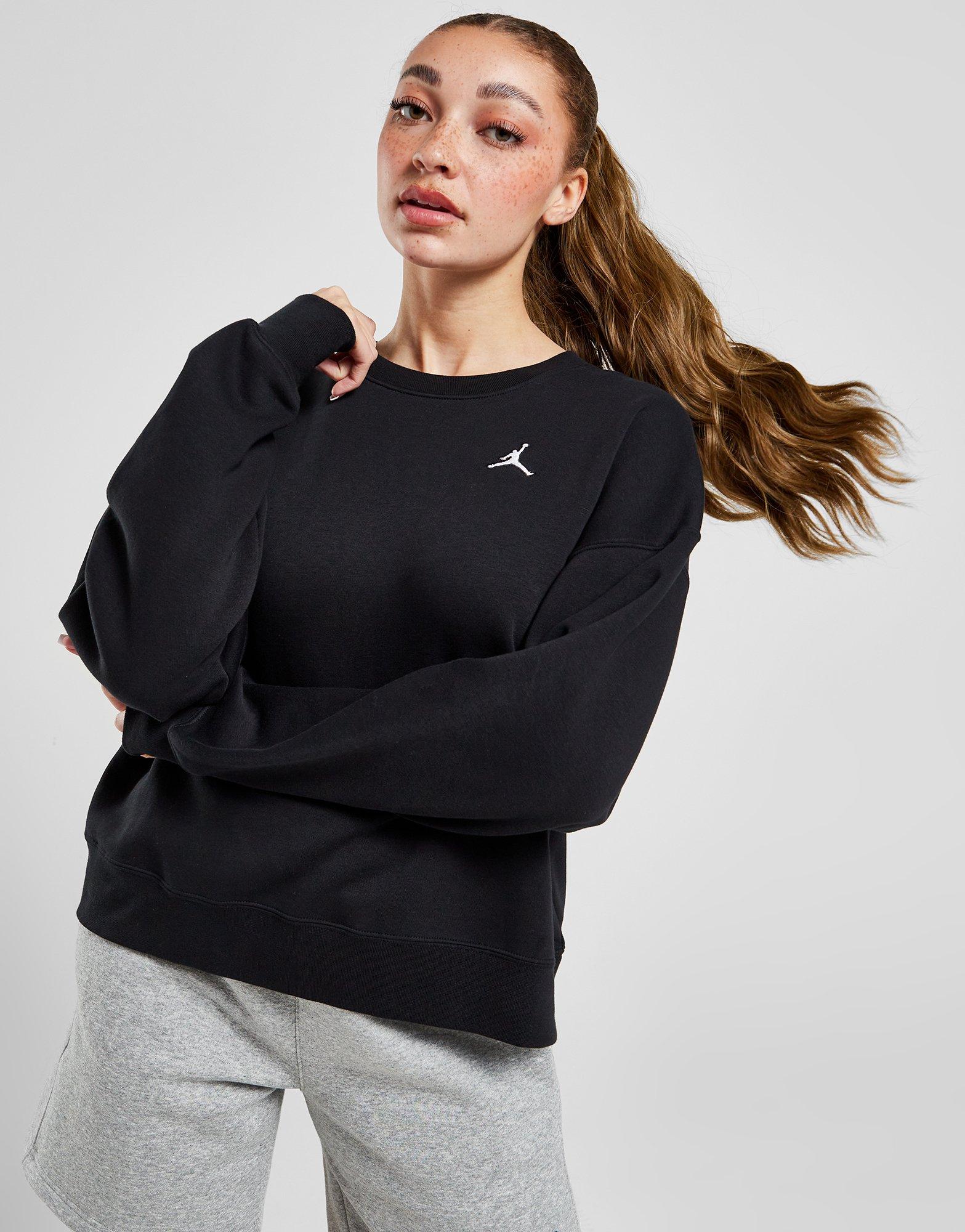 Női pulóver JORDAN ESSENTIAL CREW SWEATSHIRT DQ4462-010 Fekete