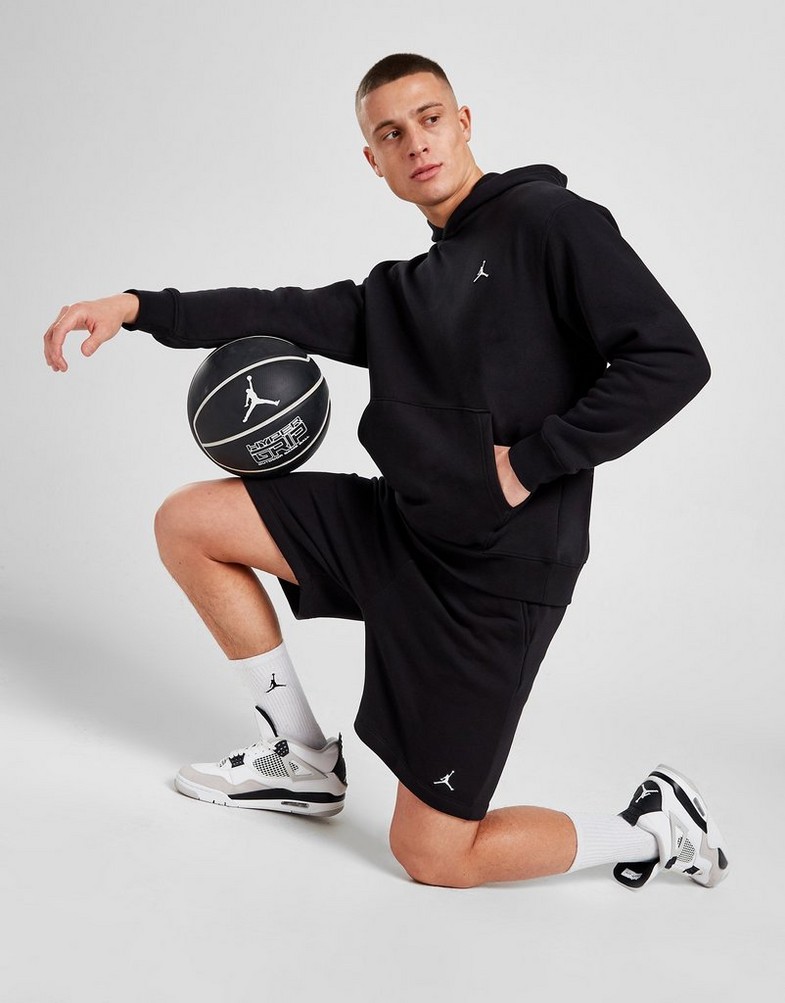 Krótkie spodenki, szorty męskie JORDAN SZORTY M J ESS FLC SHORT DQ7470-010 Czarny