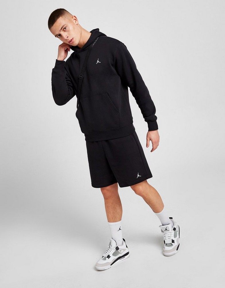 Krótkie spodenki, szorty męskie JORDAN SZORTY M J ESS FLC SHORT DQ7470-010 Czarny
