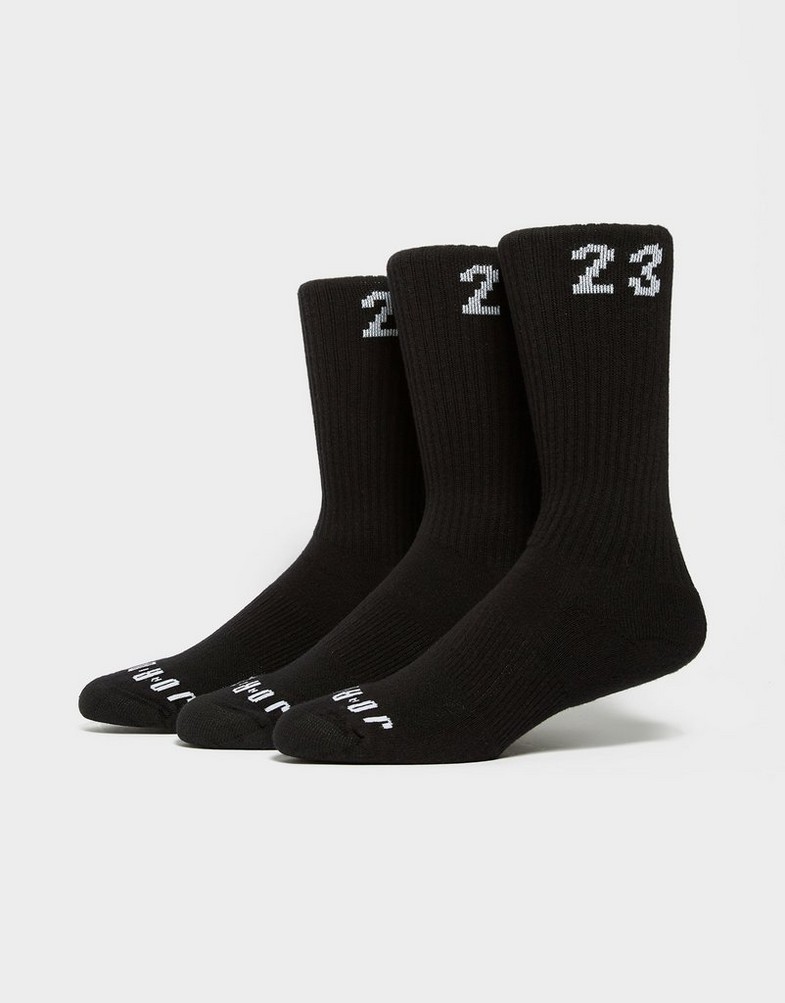 Șosete pentru femei JORDAN ȘOSETE U J ESSENTIAL CREW 3PR - 144 DA5718-010 Negru