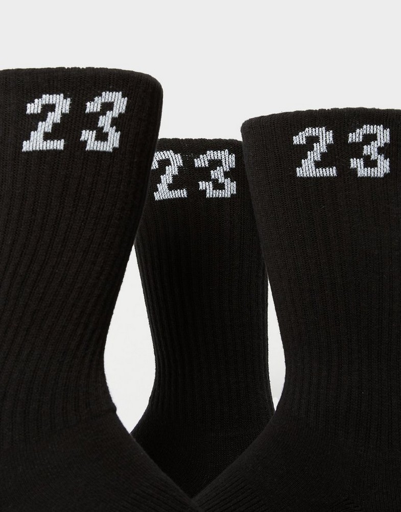 Șosete pentru femei JORDAN ȘOSETE U J ESSENTIAL CREW 3PR - 144 DA5718-010 Negru
