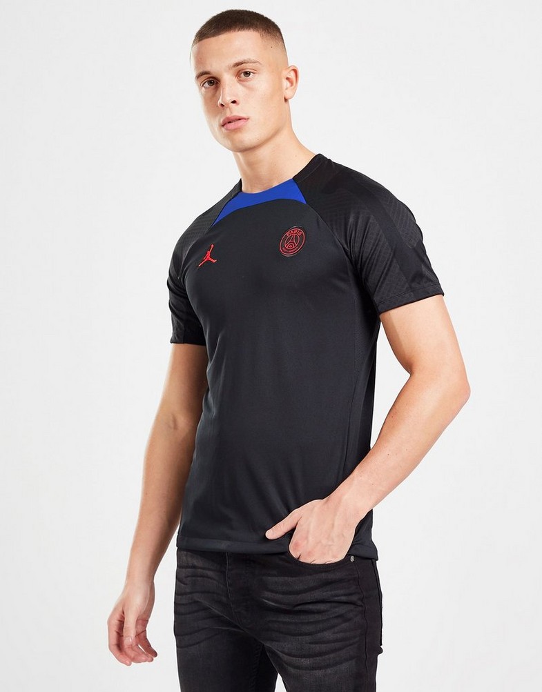 Koszulka, t-shirt męski NIKE KRÓTKI RĘKAW PARIS SAINT GERMAIN STRIKE TOP DN1271-011 Czarny