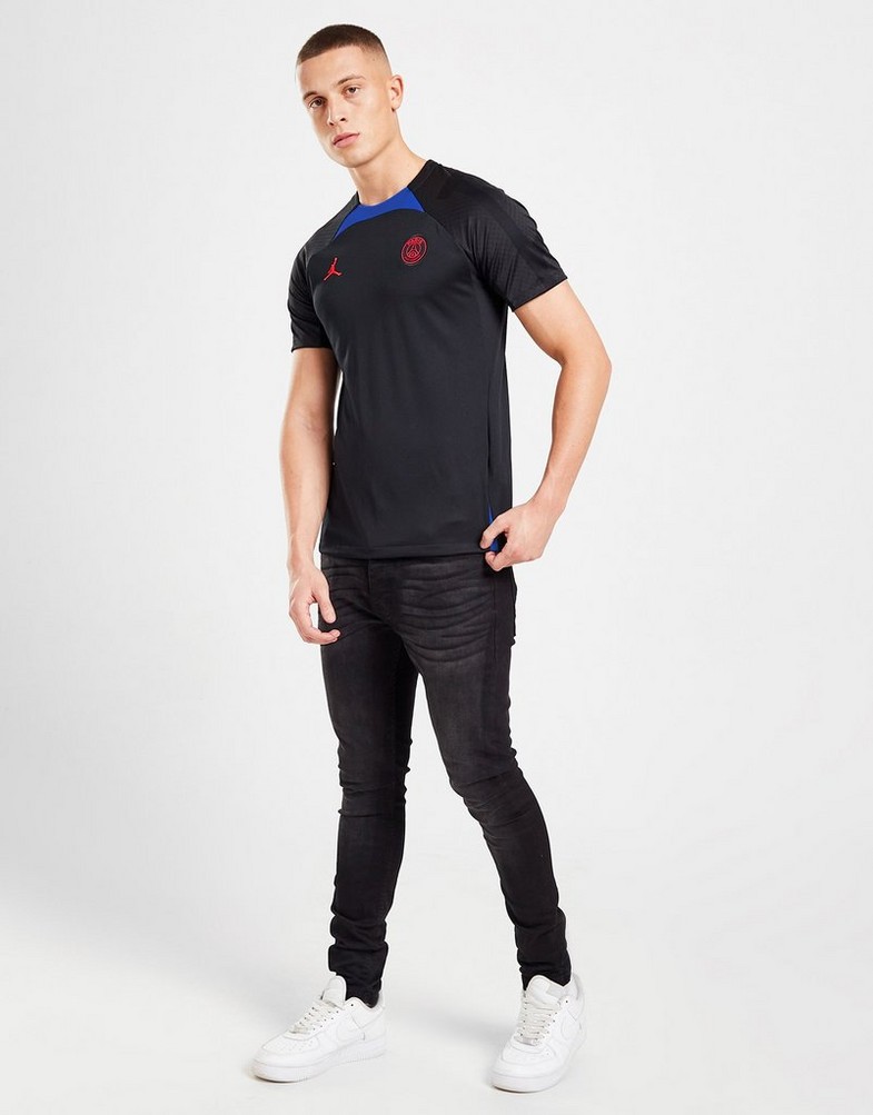 Koszulka, t-shirt męski NIKE KRÓTKI RĘKAW PARIS SAINT GERMAIN STRIKE TOP DN1271-011 Czarny