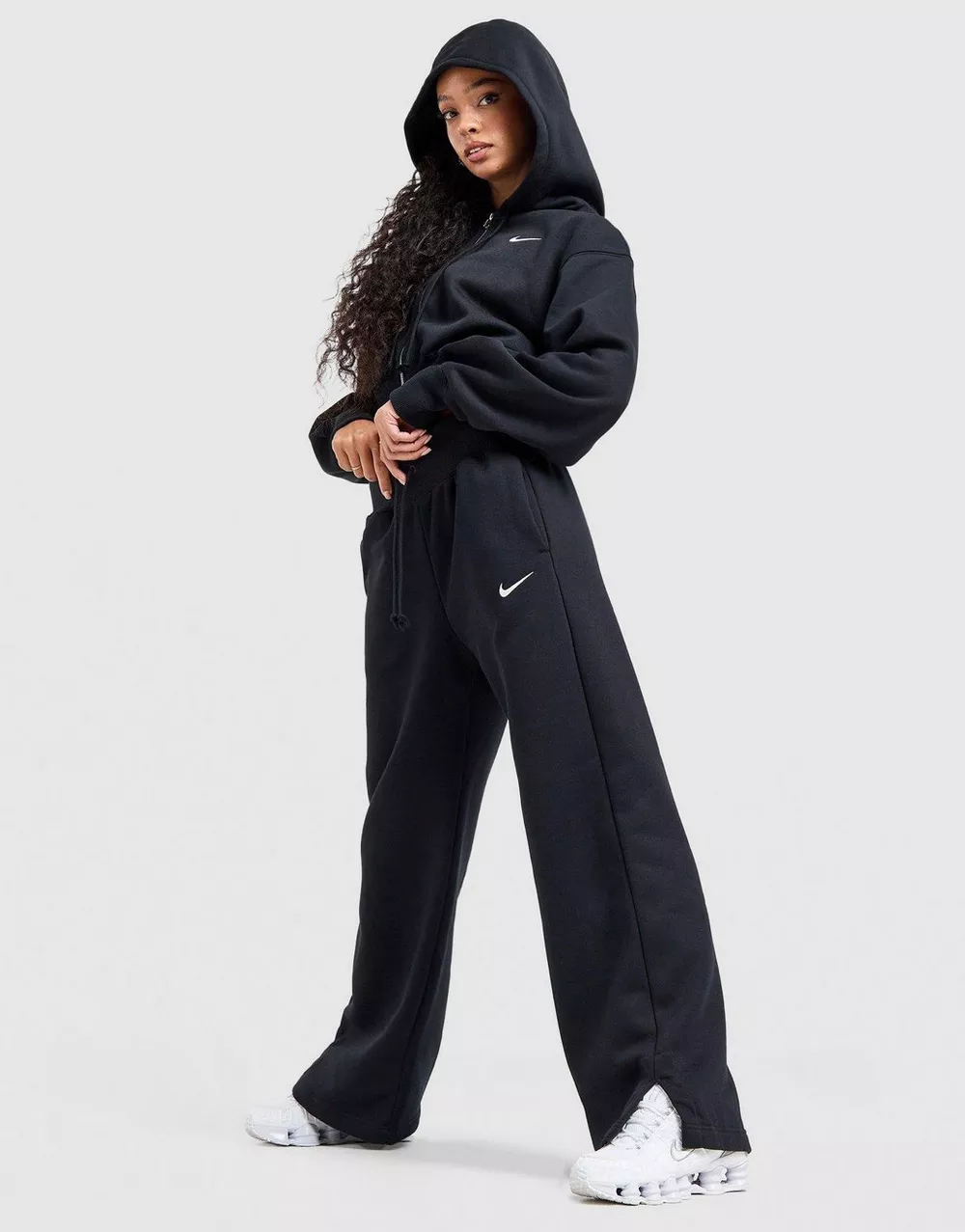 NIKE ШТАНИ W NSW PHNX FLC HR PANT WIDE, фото 1 з 6