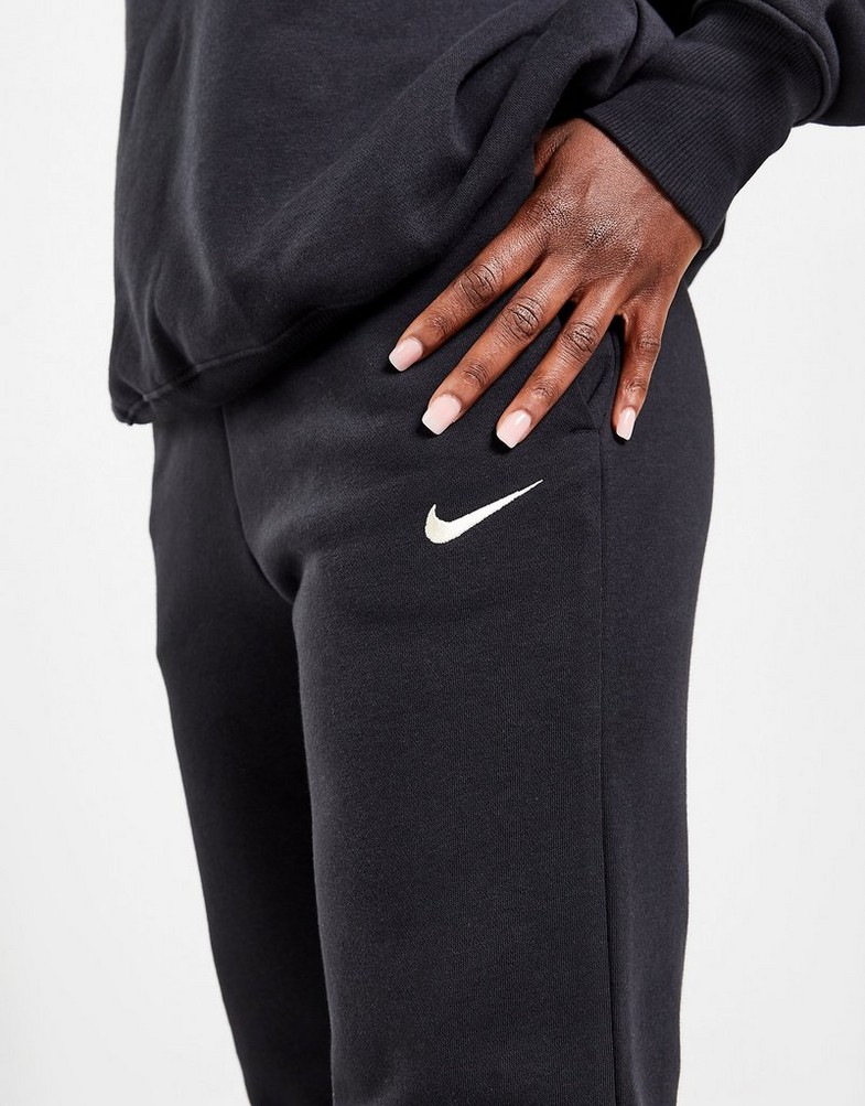 NIKE SPODNIE W NSW PHNX FLC HR PANT WIDE kolor Czarny (DQ5615-010) -  Damskie, Odzież, Spodnie