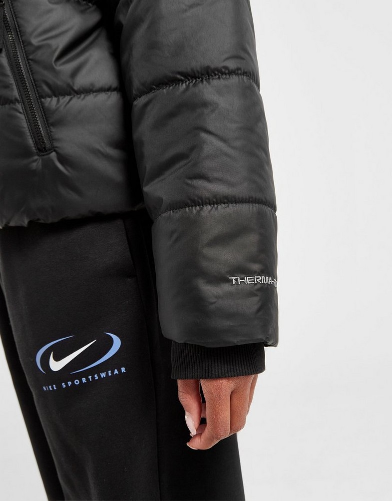 Női kabát NIKE SWOOSH PADDED JACKET DX1797-010 Fekete