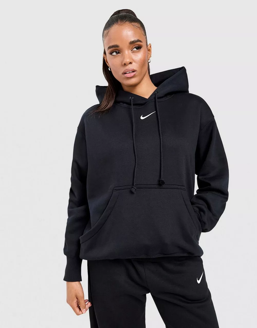 NIKE КОФТА З КАПЮШОНОМ STYL OS OH HD BLK, фото 1 з 5