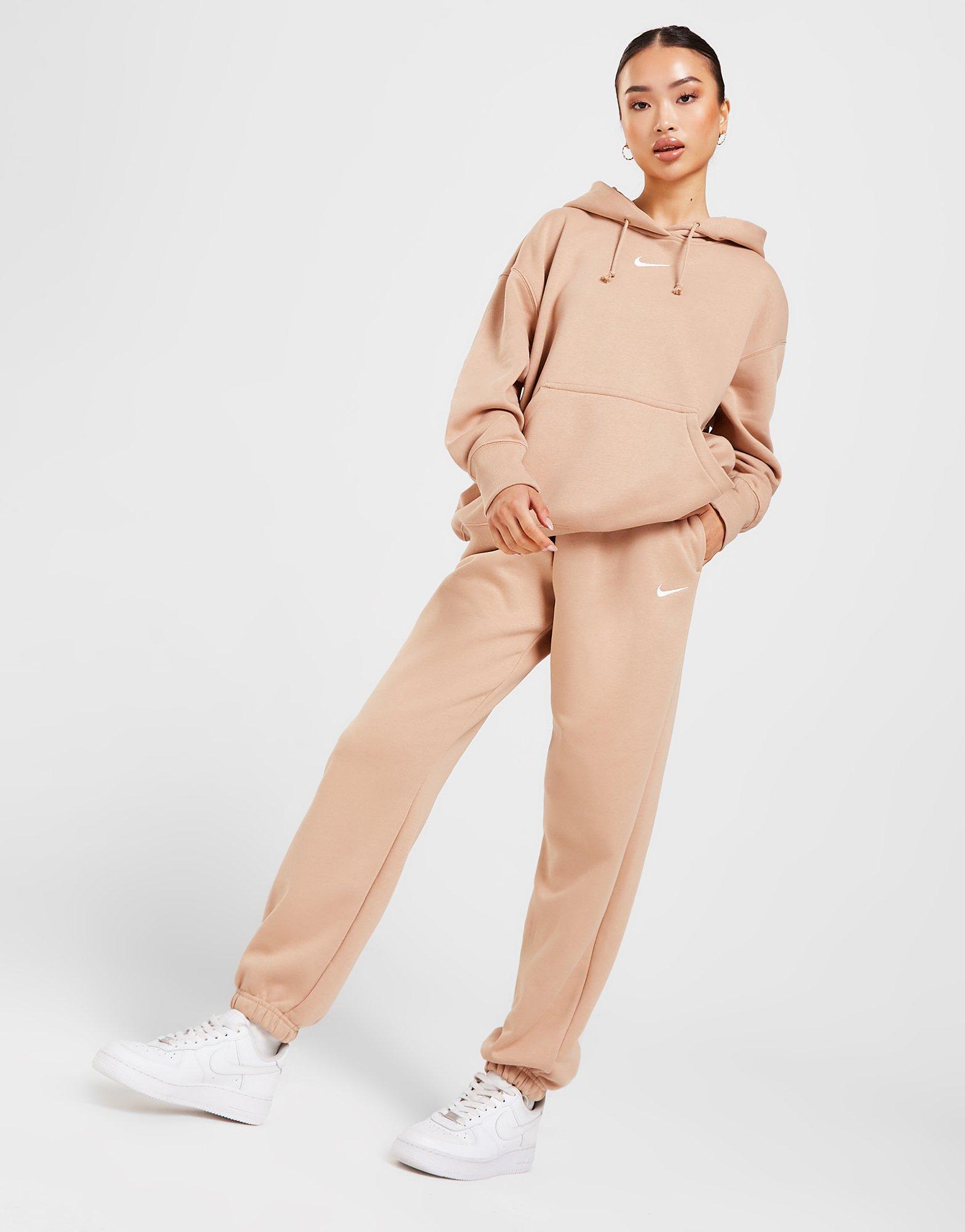 Moteriškos kelnės NIKE KELNĖS STYL FLC OS PNT HEMP DQ5887-200 Rusva