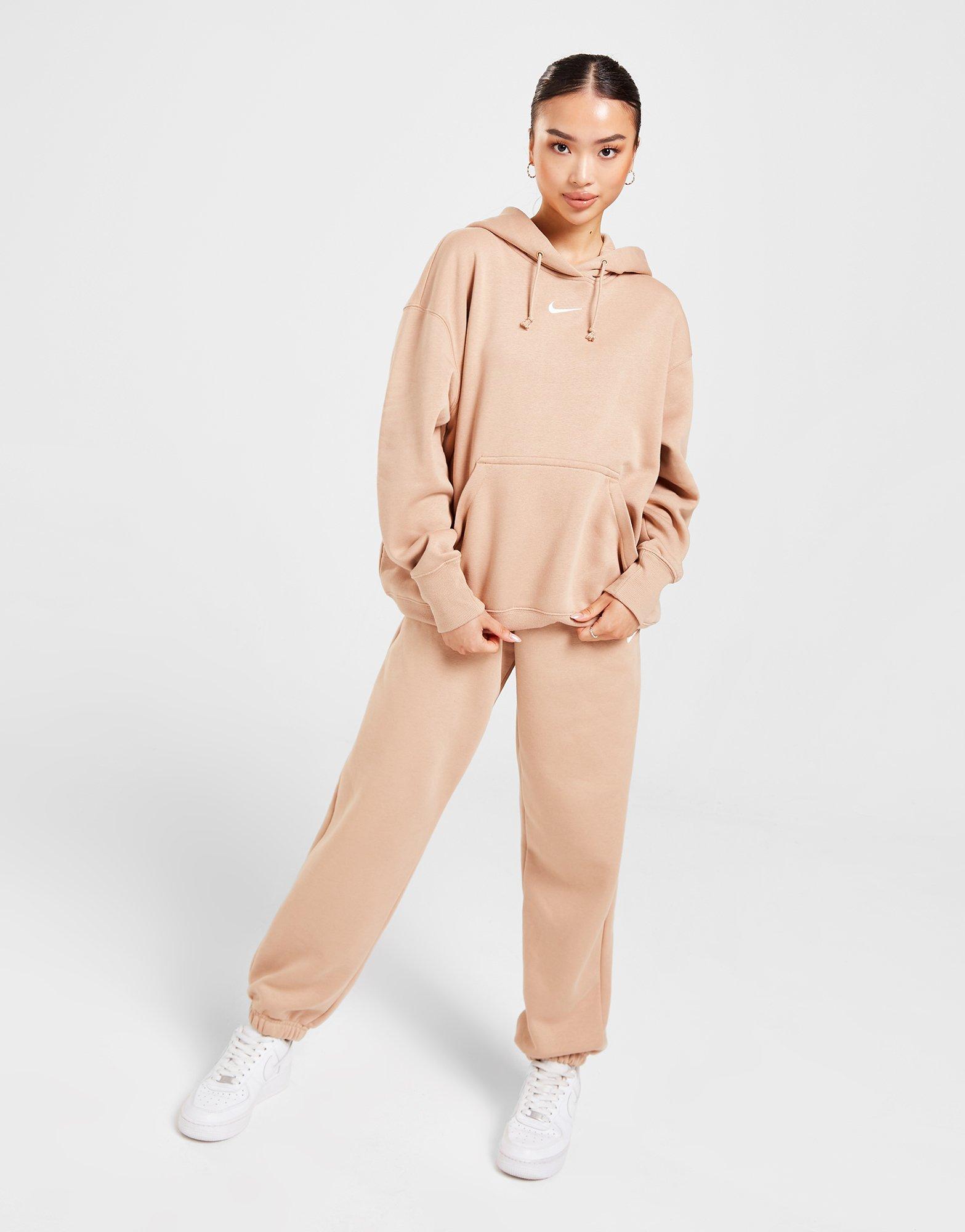 Női pulóver NIKE PULÓVER KAPUCNIS W NSW STYLE FLC PO HOODIE OS DQ5860-200 Bézs