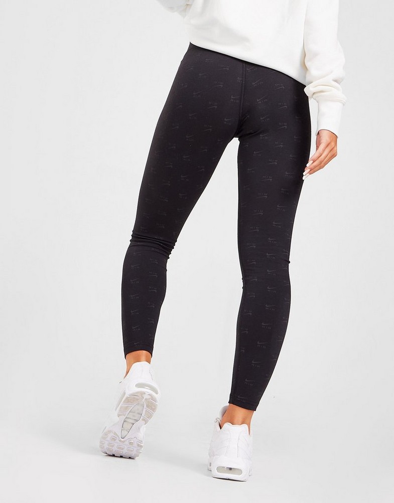 Női leggings NIKE LEGGINGS AIR AOP HR TGT BLK DQ6573-010 Fekete