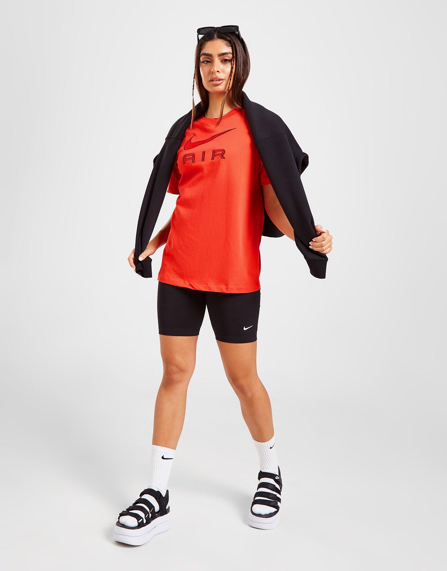 Női póló NIKE AIR BOYFRIEND PÓLÓ  DR8982-696 Piros