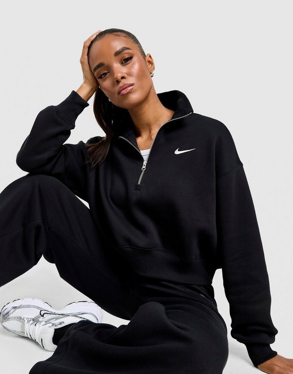 Nike Mikina W Nsw Phnx Flc Qz Crop