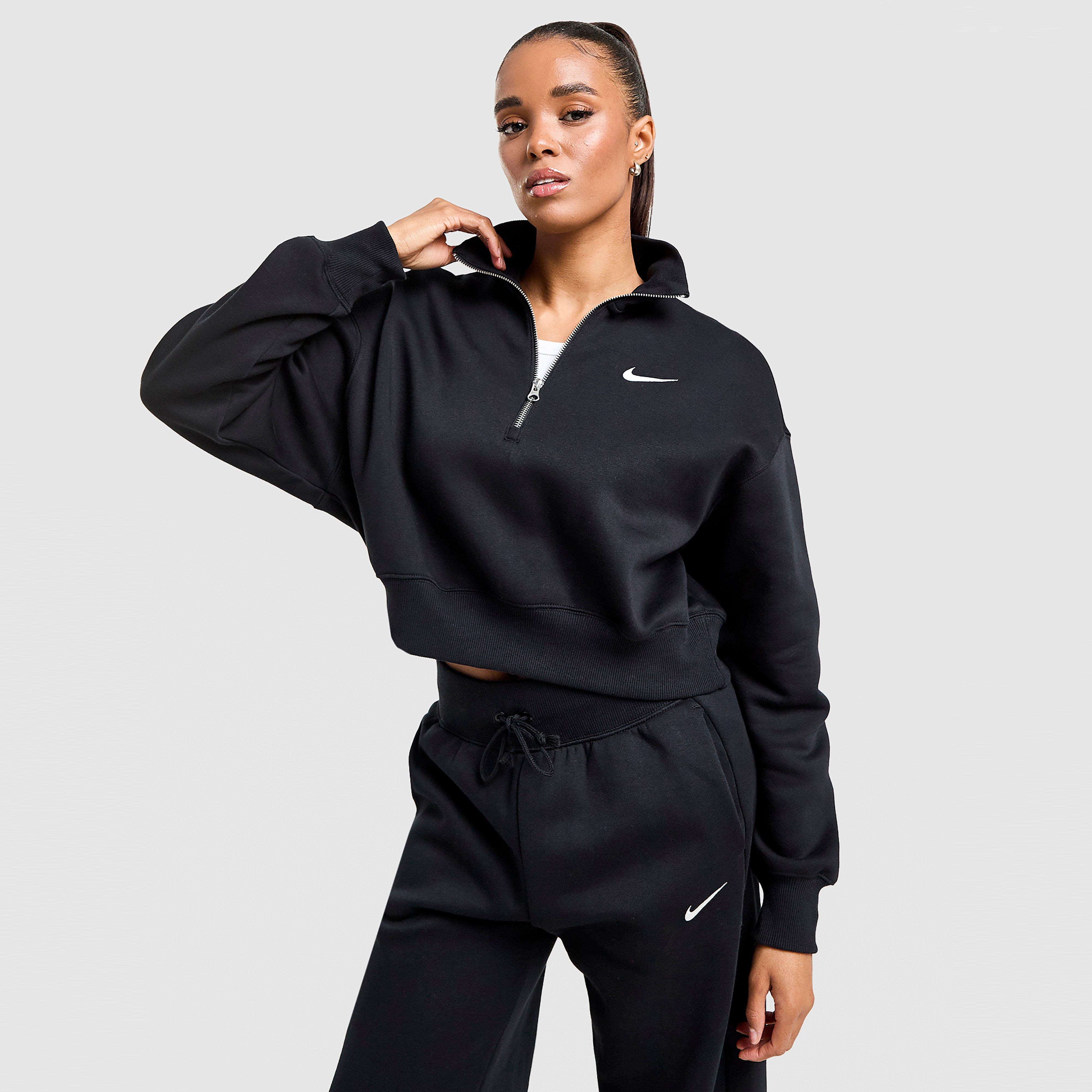 Dámska mikina NIKE MIKINA W NSW PHNX FLC QZ CROP