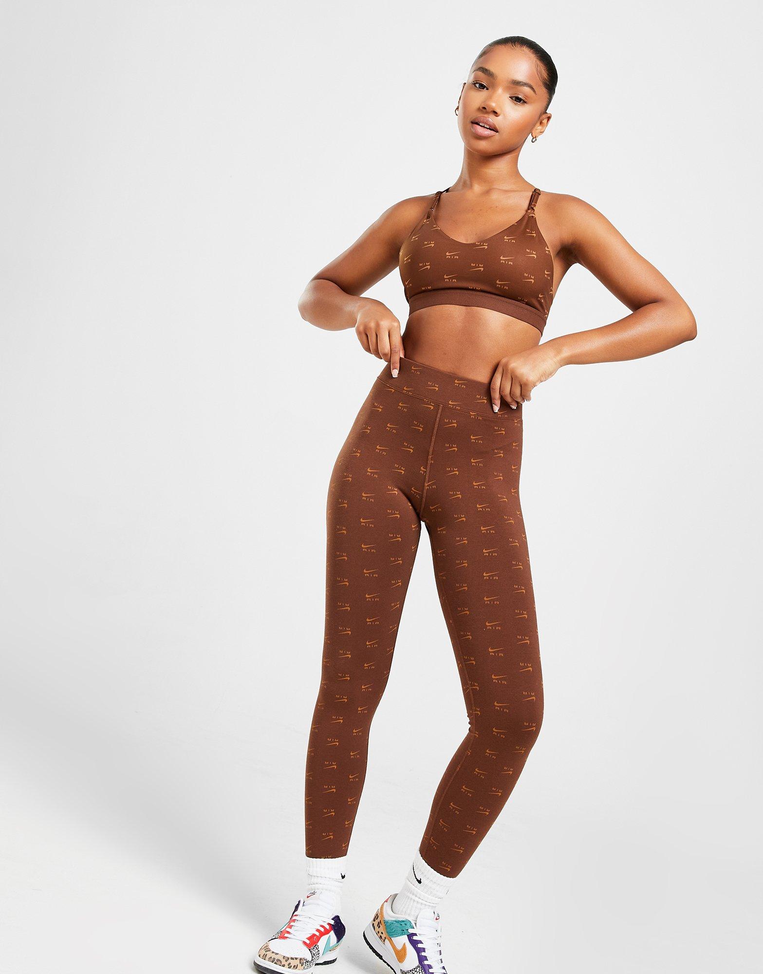 Női nadrág NIKE NADRÁG AIR AOP HR TGT CACAO DQ6573-259 Barna