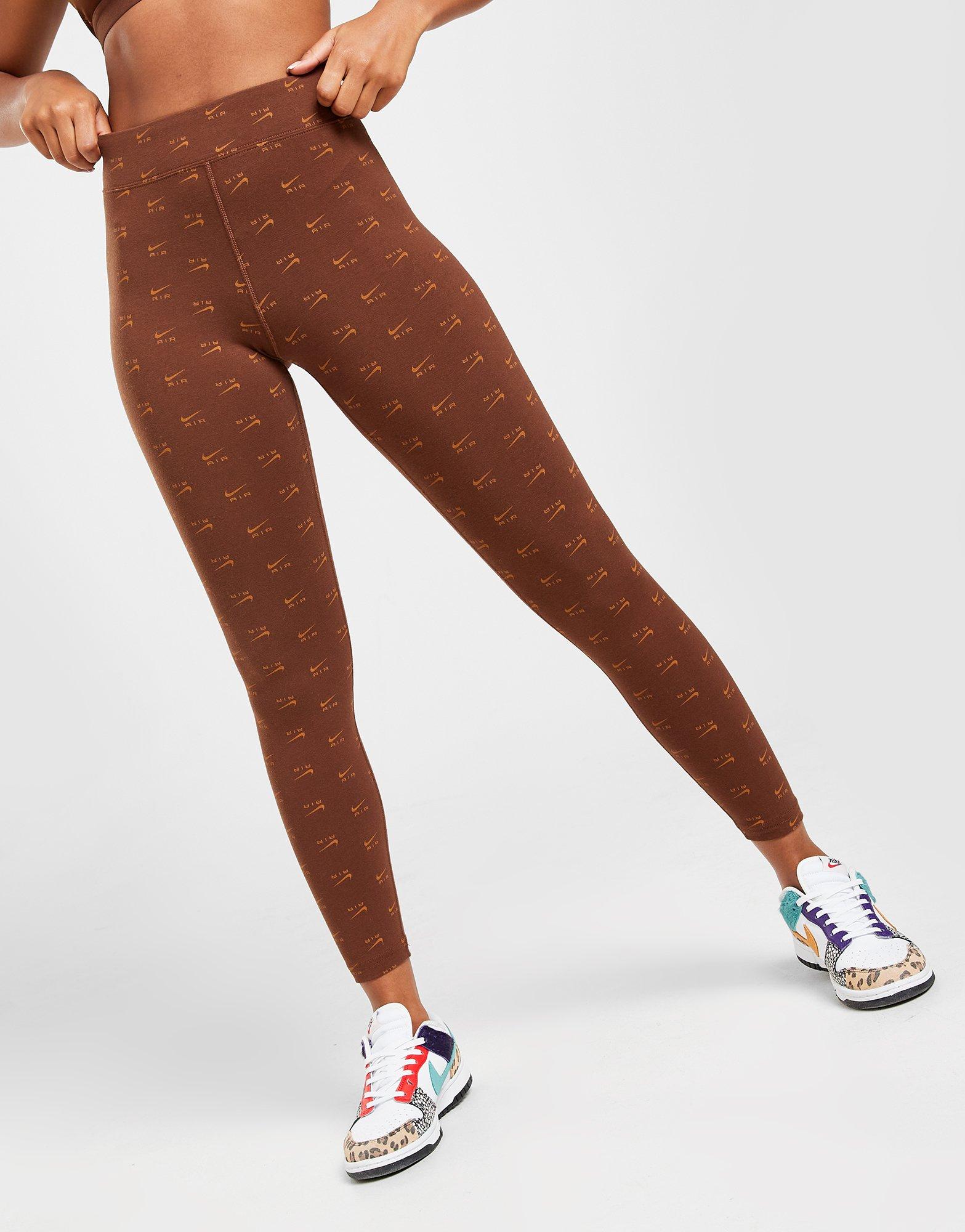 Női nadrág NIKE NADRÁG AIR AOP HR TGT CACAO DQ6573-259 Barna