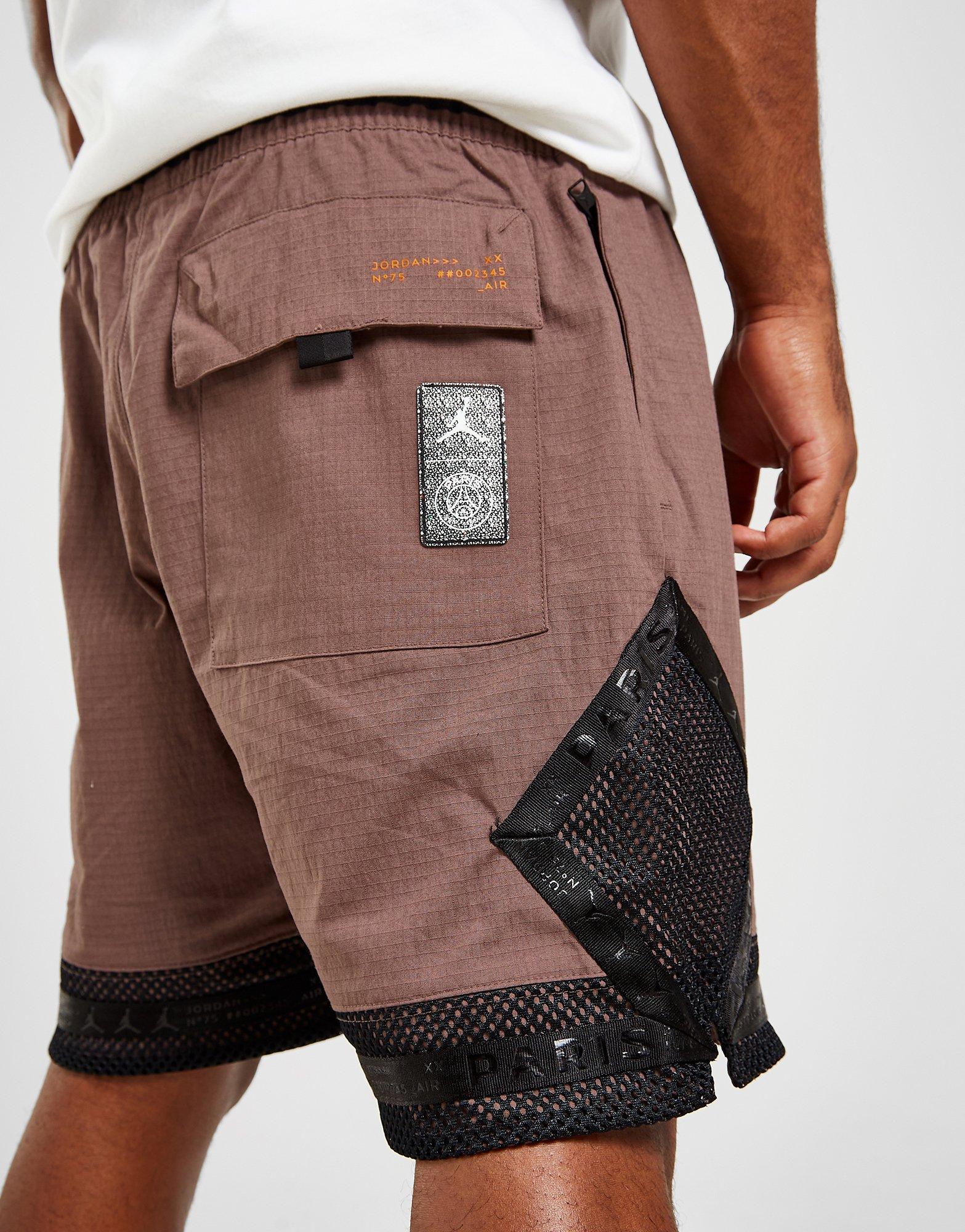 Krótkie spodenki, szorty męskie NIKE SZORTY PSG STMT DMND SH DN6148-291 Brązowy