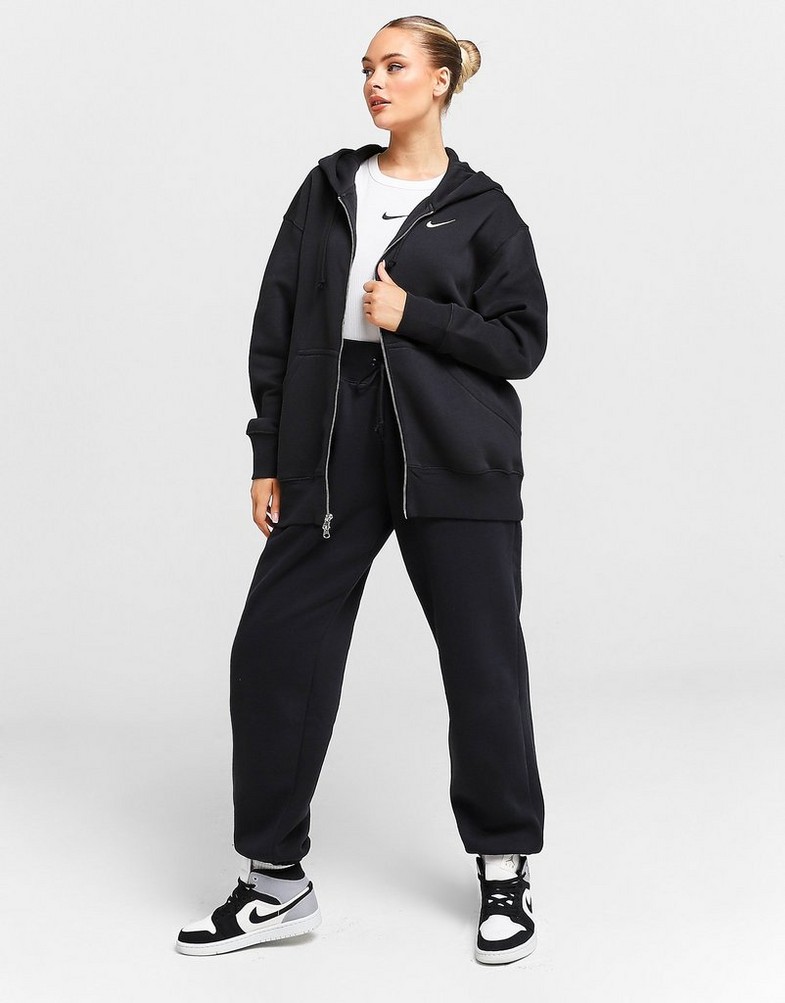 Жіночі кофти NIKE КОФТА НА БЛИСКАВЦІ W NSW   PHNX FLC FZ OS HOODIE PHOENI DQ5758-010 Чорний
