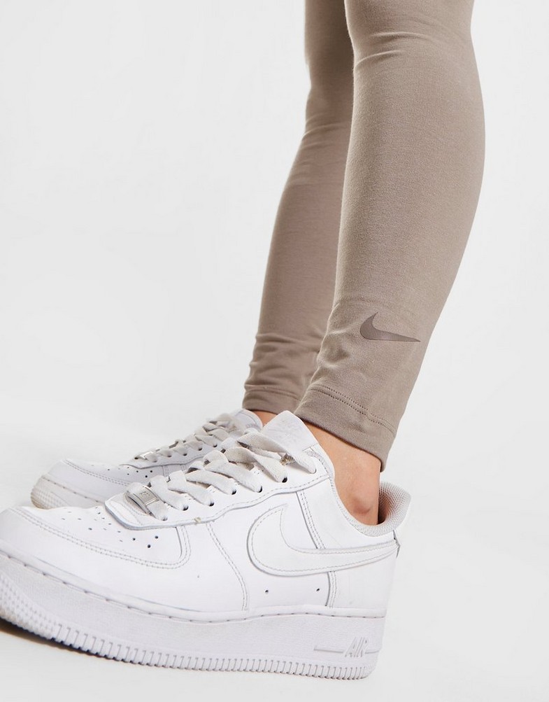Legginsy damskie NIKE LEGGINGS HW LOGO LEG M'FOSSIL DM4651-087 Szary