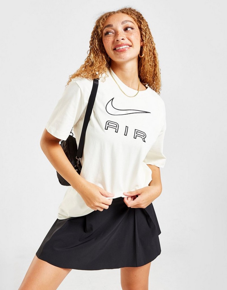 Koszulka, t-shirt damski NIKE AIR BOYFRIEND T SHIRT DR8982-133 Biały