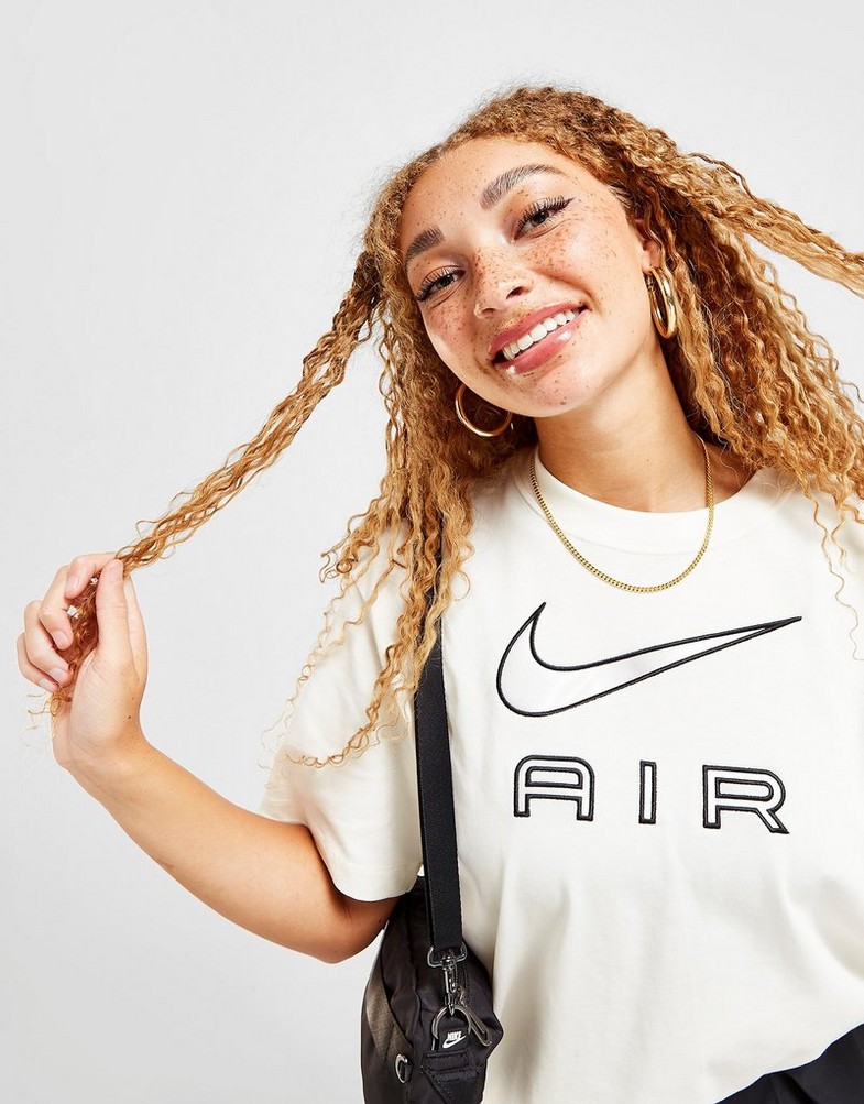 Koszulka, t-shirt damski NIKE AIR BOYFRIEND T SHIRT DR8982-133 Biały