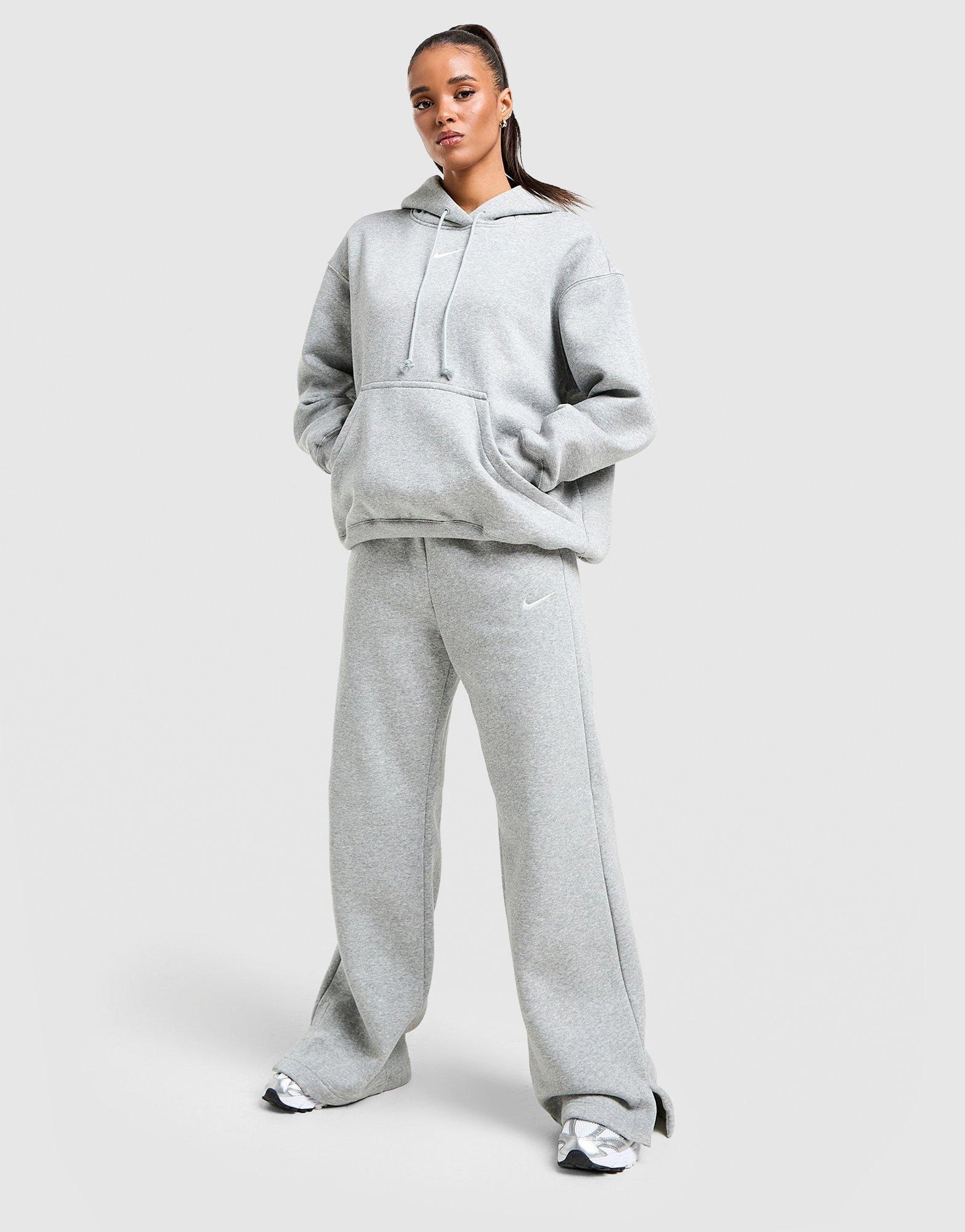 Dámská mikina NIKE MIKINA S KAPUCÍ W NSW PHNX FLC OS PO HOODIE DQ5860-063 Šedá