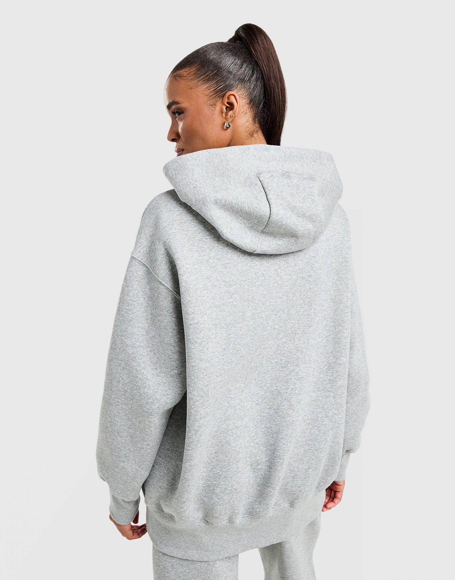 Dámská mikina NIKE MIKINA S KAPUCÍ W NSW PHNX FLC OS PO HOODIE DQ5860-063 Šedá