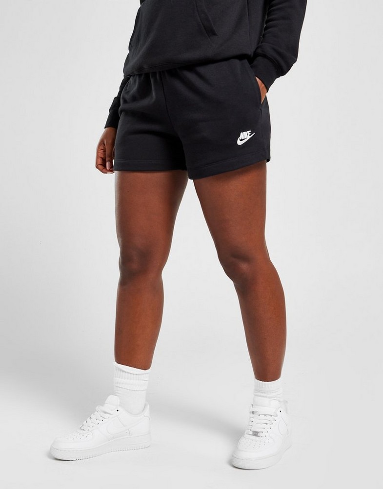 Dámske krátke nohavice NIKE ŠORTKY  W NSW CLUB FLC MR SHORT DQ5802-010 Čierna