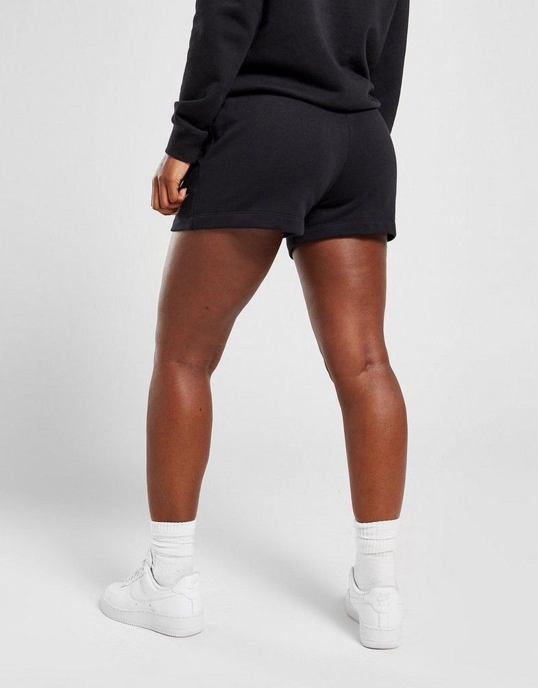 Dámske krátke nohavice NIKE ŠORTKY  W NSW CLUB FLC MR SHORT DQ5802-010 Čierna