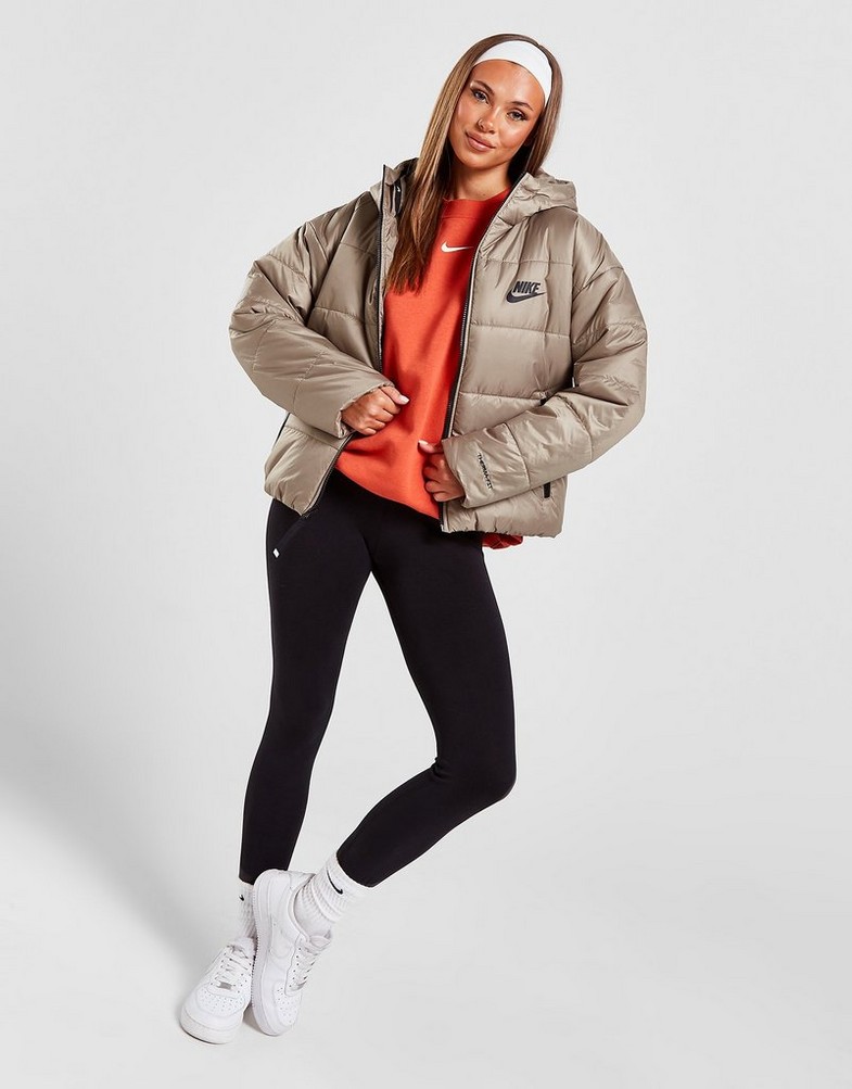 NIKE BUNDA ZIMNÁ W NSW SYN TF RPL HD JKT DX1797-351 Sivá