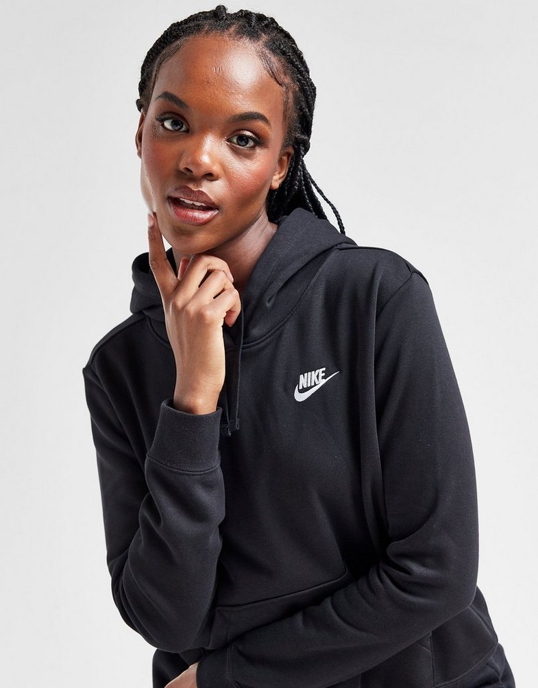 Жіночі кофти NIKE КОФТА З КАПЮШОНОМ W NSW CLUB FLC PO HDY STD DQ5793-010 Чорний