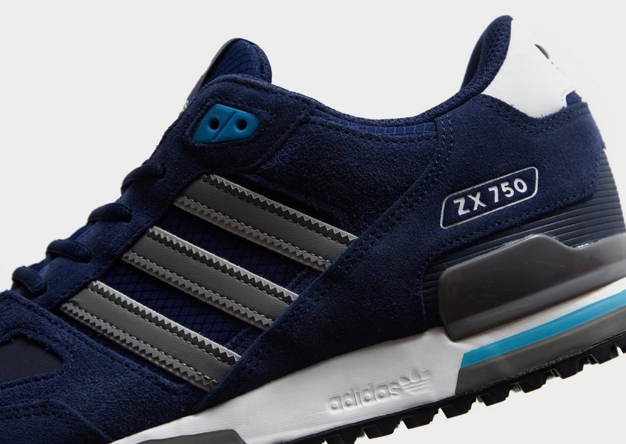Buty sneakersy męskie ADIDAS ZX 750 HQ4296 Granatowy