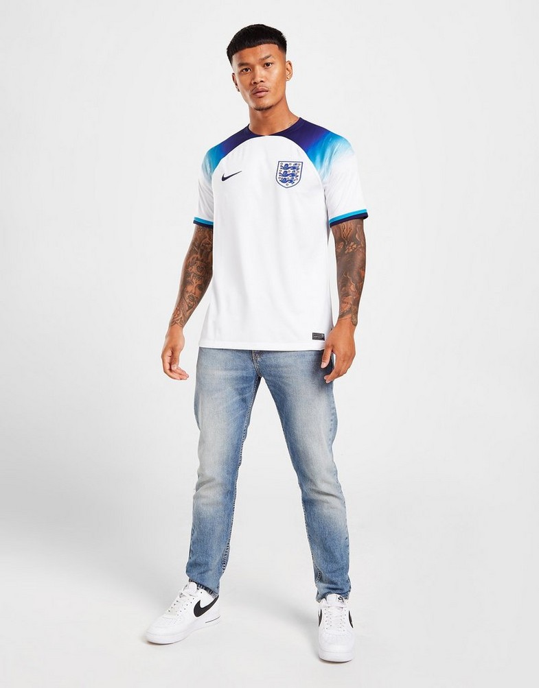 Koszulka, t-shirt męski NIKE KRÓTKI RĘKAW ENGLAND 2022/23 STADIUM HOME JERSEY DN0687-100 Biały