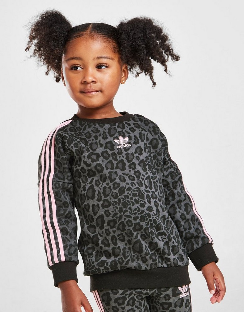 Trening pentru copii ADIDAS SET (G)LEO AOP CRW/LEG ST HN8105 Albastru