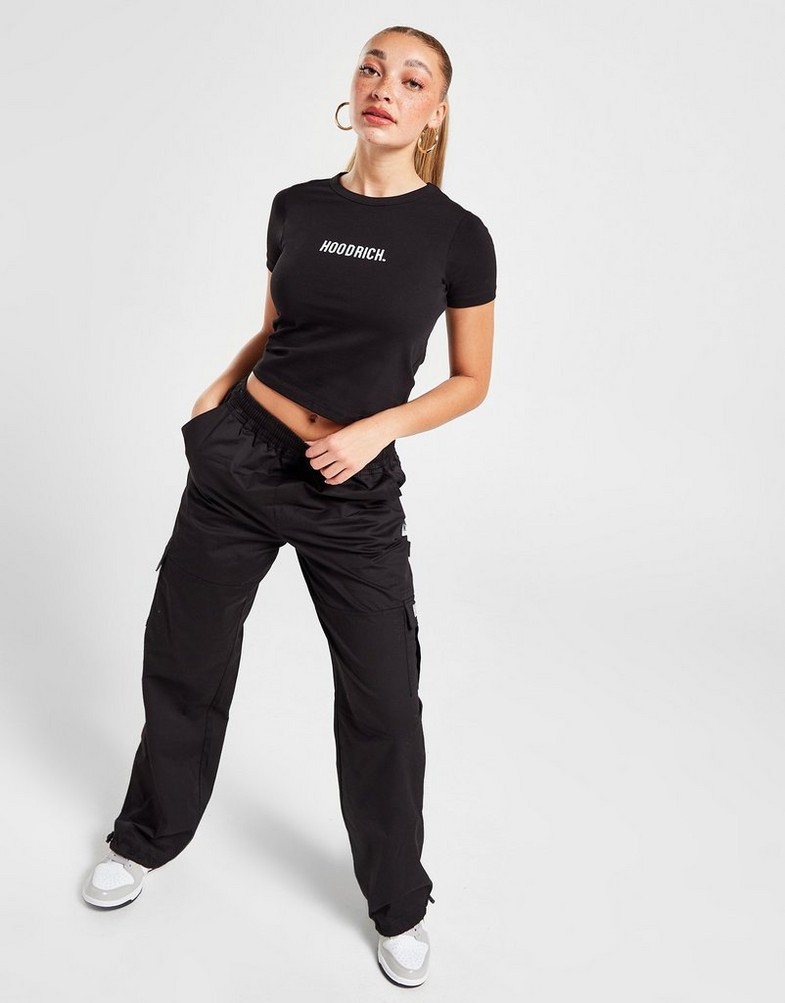 Koszulka, t-shirt damski HOODRICH KRÓTKI RĘKAW INTEL SLIM T-SHIRT HR02221157 Czarny