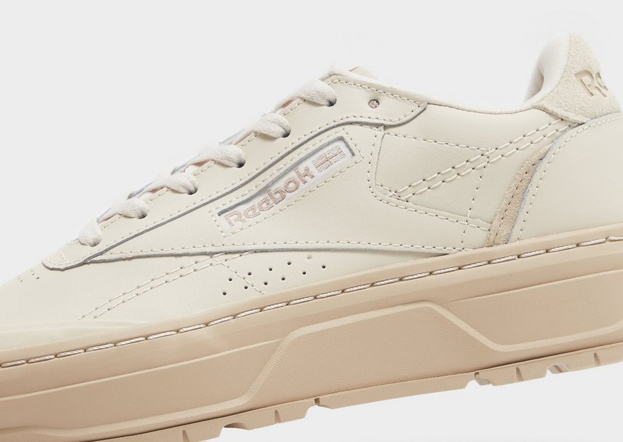 Buty sneakersy damskie REEBOK CLUB C DOUBLE GEO GY1379 Beżowy