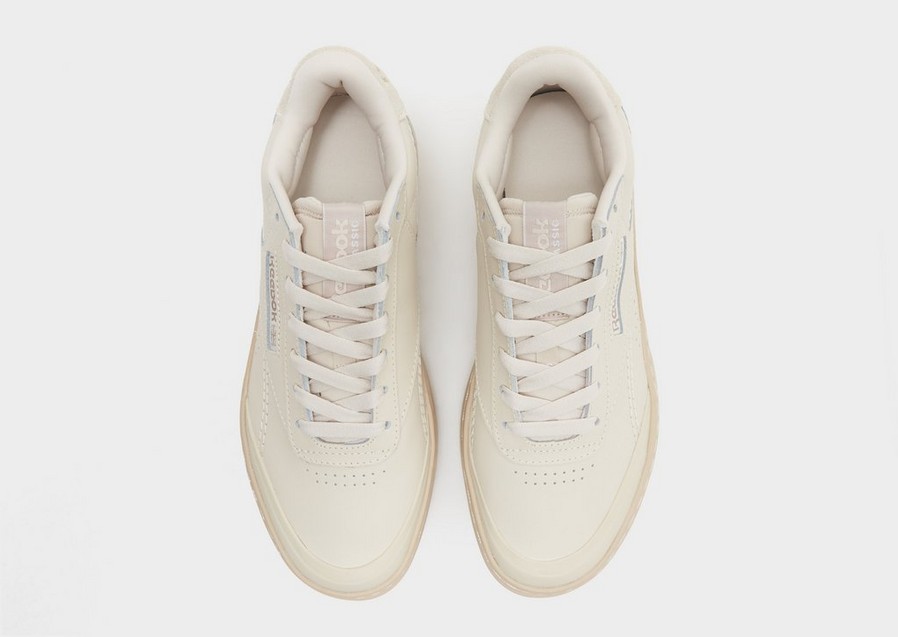 Buty sneakersy damskie REEBOK CLUB C DOUBLE GEO GY1379 Beżowy