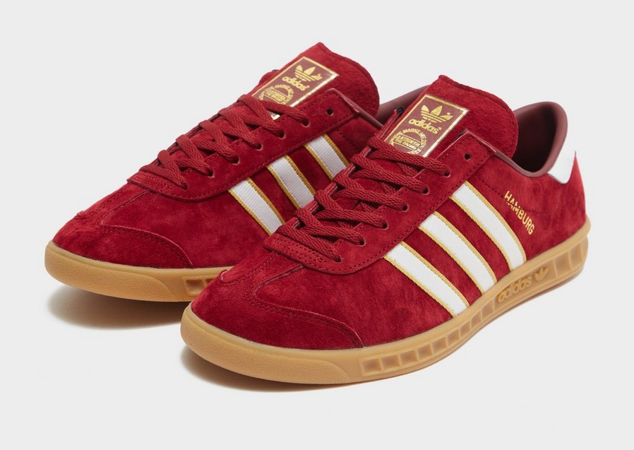 Buty sneakersy męskie ADIDAS HAMBURG HQ1354 Czerwony