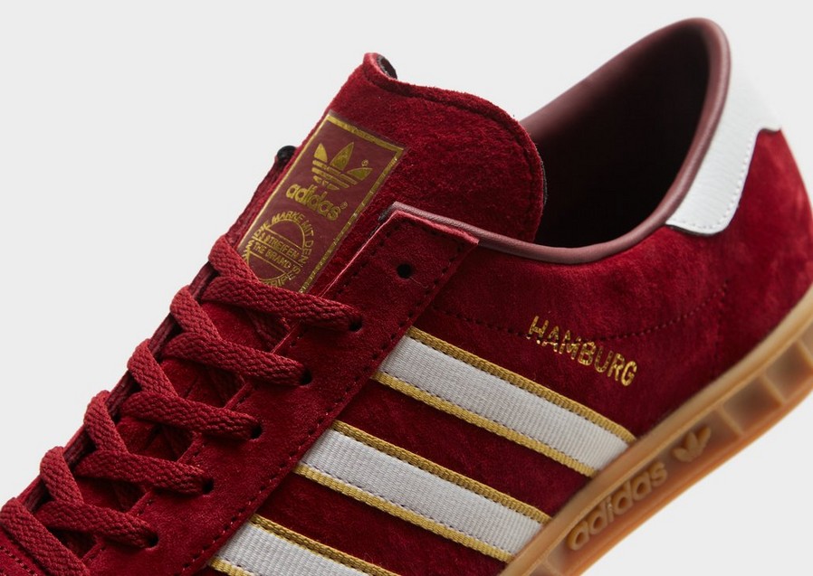 Buty sneakersy męskie ADIDAS HAMBURG HQ1354 Czerwony