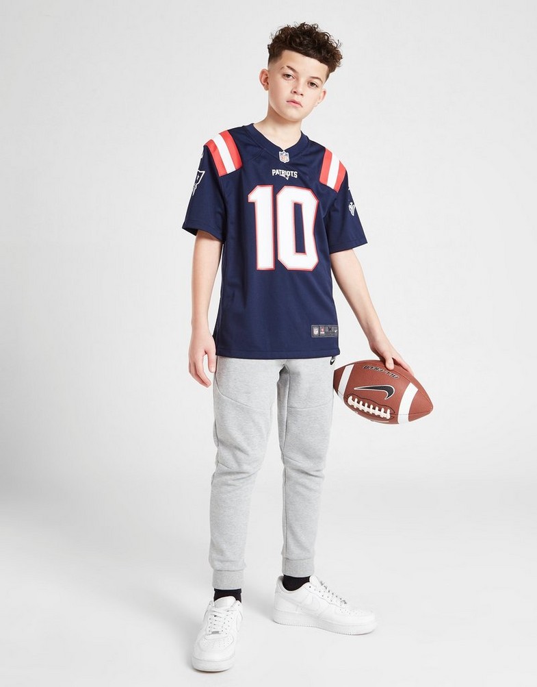 Komplet dresowy dziecięcy NIKE KOMPLET NFL NEW ENGLAND PATRIOTS JONES #10 JERSEY JUNIOR 2Z1B7N1P9NEP Granatowy