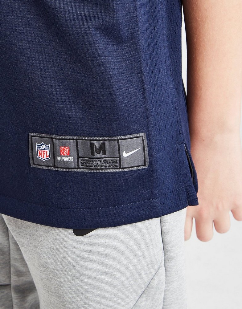 Komplet dresowy dziecięcy NIKE KOMPLET NFL NEW ENGLAND PATRIOTS JONES #10 JERSEY JUNIOR 2Z1B7N1P9NEP Granatowy