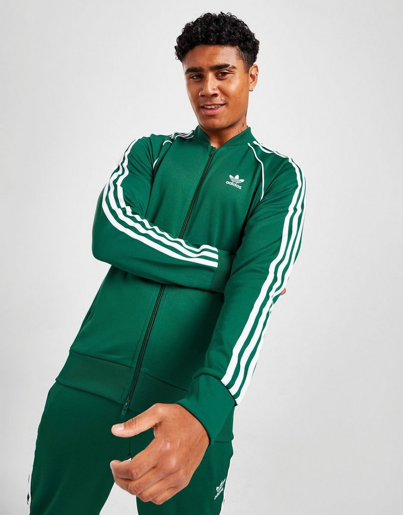 Bluza męska ADIDAS SS TRACK TOP  IC4511 Zielony