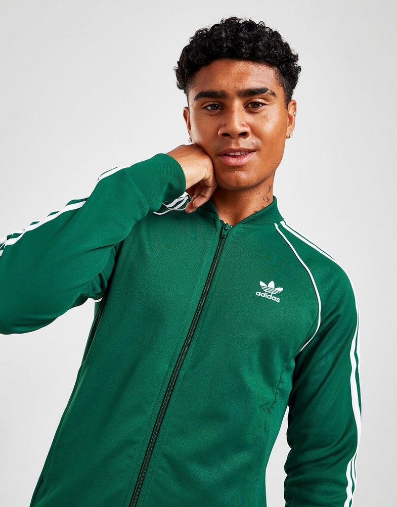 Bluza męska ADIDAS SS TRACK TOP  IC4511 Zielony