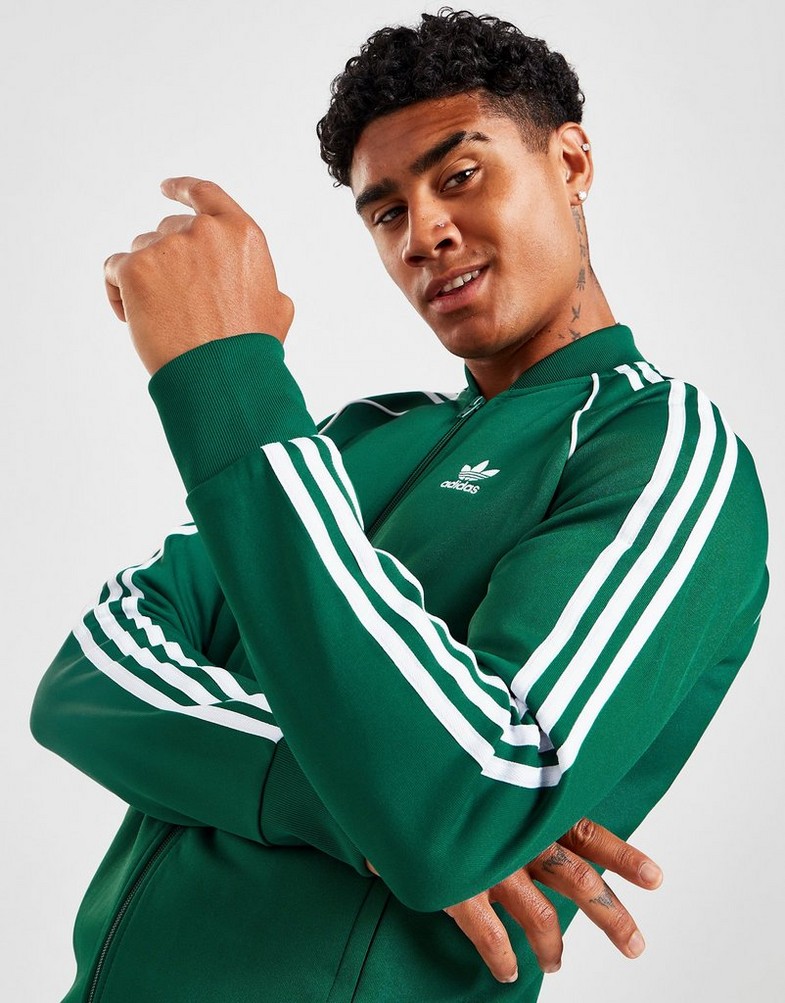 Bluza męska ADIDAS SS TRACK TOP  IC4511 Zielony
