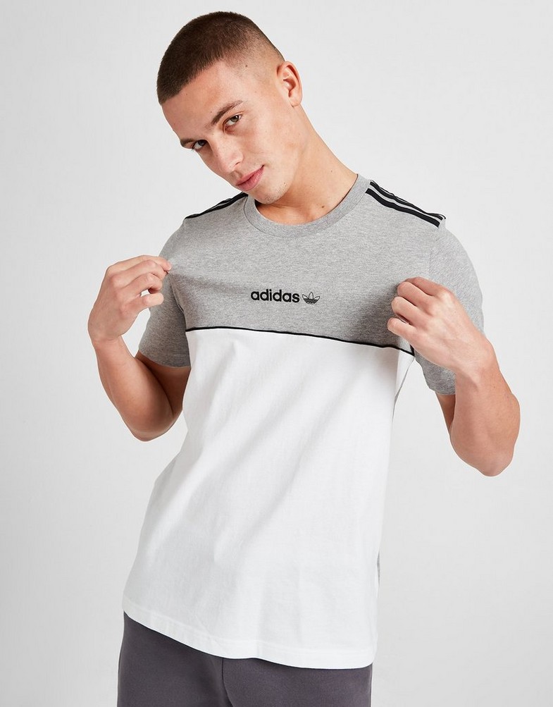 Pánske tričko ADIDAS TRIČKO ITASCA TEE DGH/WHT HS0995 Biela