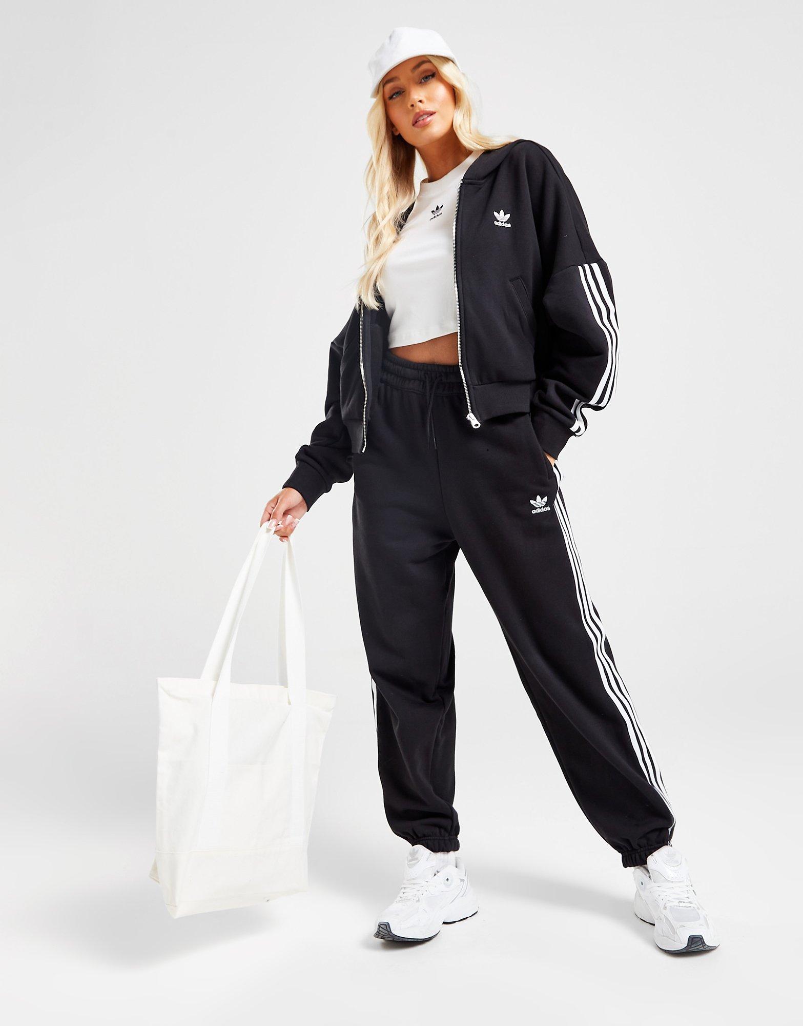 Női nadrág ADIDAS 3 STRIPES OVERSIZED JOGGERS HM2143 Fekete