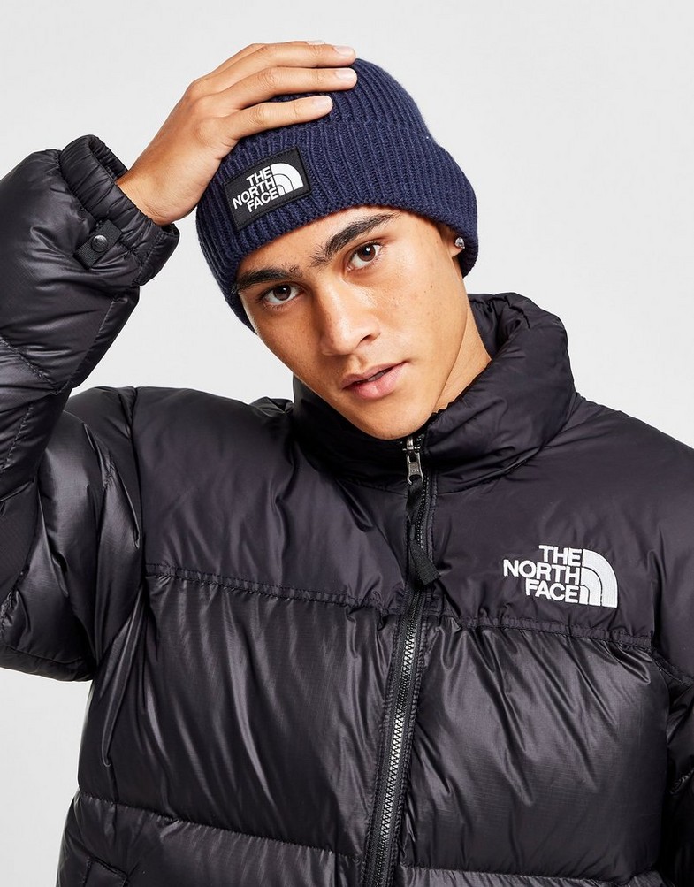 Жіночі зимові шапки THE NORTH FACEЗВИЧАЙНА LOGO BOX CUFFED BEANIE  NF0A3FJX8K21 Темно-синій