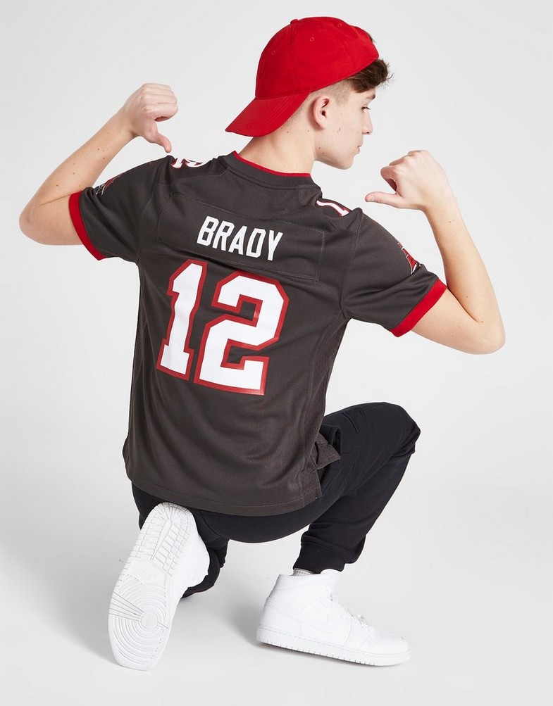 Komplet dresowy dziecięcy NIKE KOMPLET NFL TAMPA BAY BUCCANEERS BRADY #12 JERSEY JUNIOR 2Z1B7N3P9TBB Brązowy