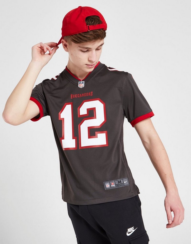 Komplet dresowy dziecięcy NIKE KOMPLET NFL TAMPA BAY BUCCANEERS BRADY #12 JERSEY JUNIOR 2Z1B7N3P9TBB Brązowy